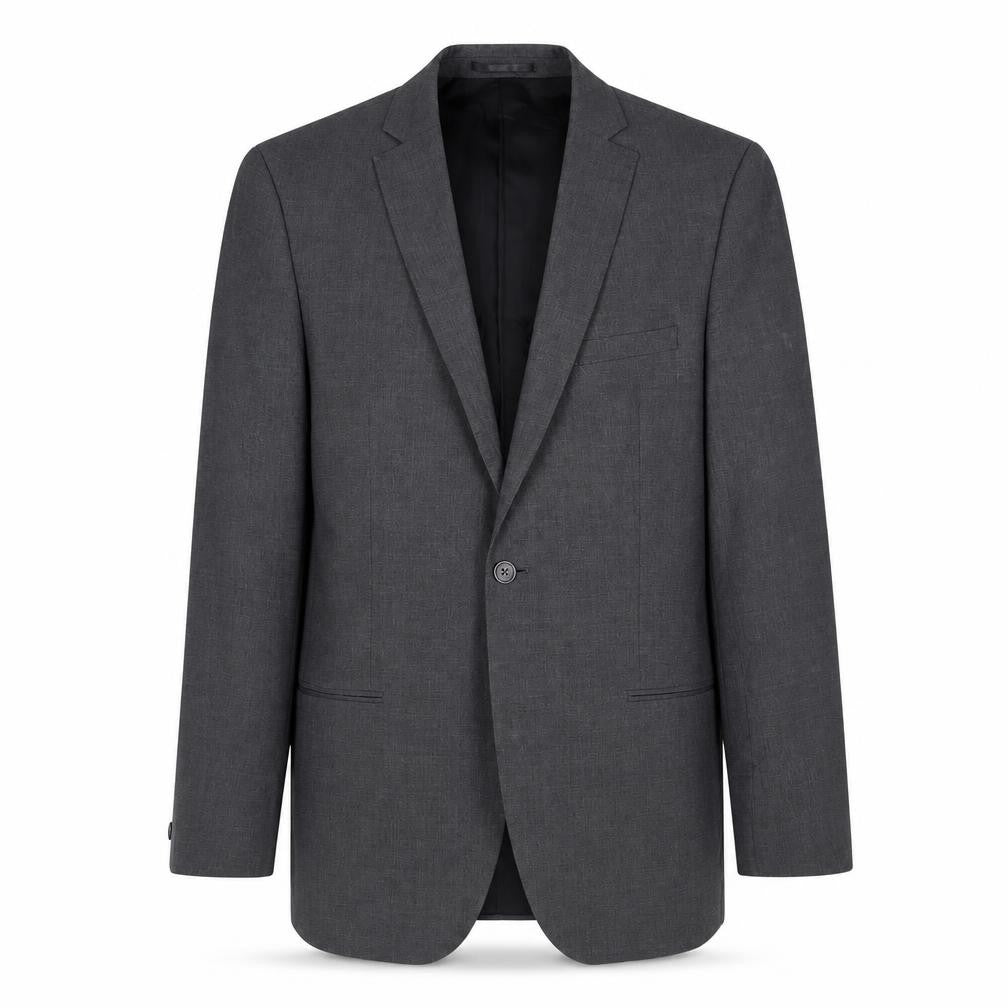 Mens 42 Chest Regular T.M.Lewin Grey Two-Button Blazer