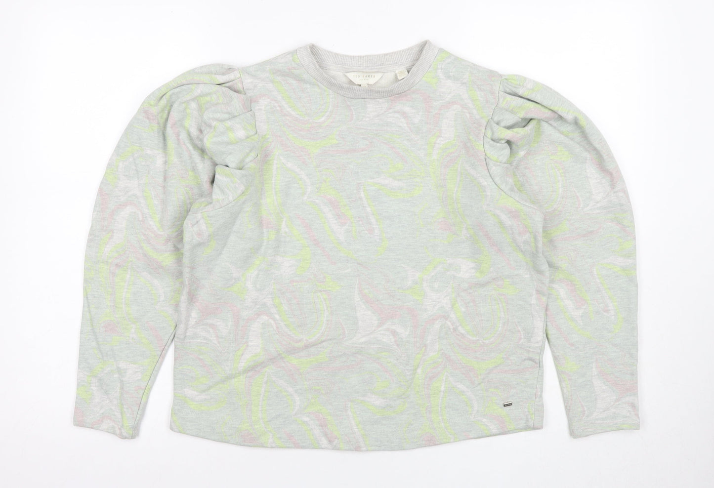 Ted Baker Women's Grey Pullover Sweatshirt Size 2