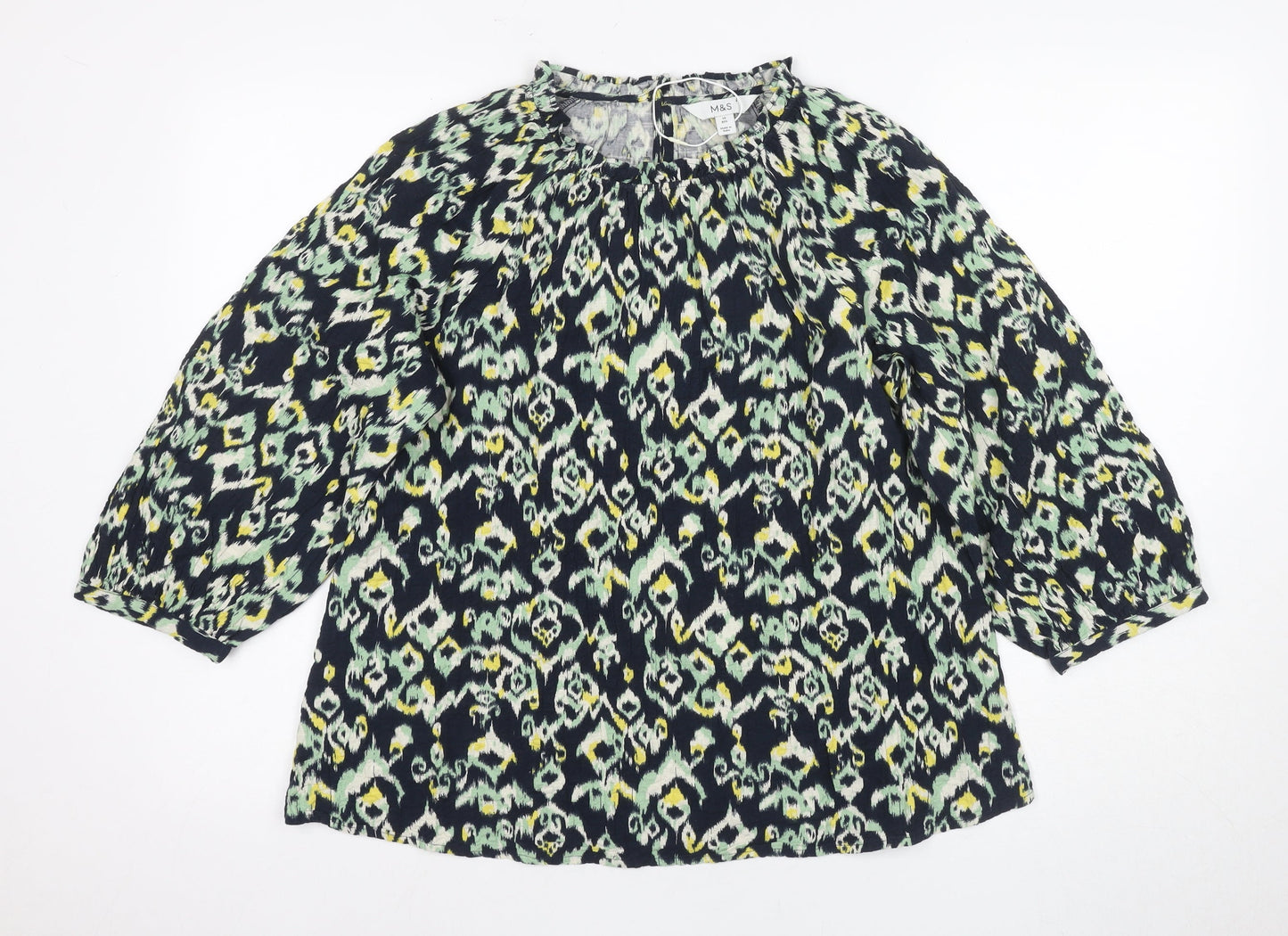Marks and Spencer Women's Multicoloured Geometric Blouse