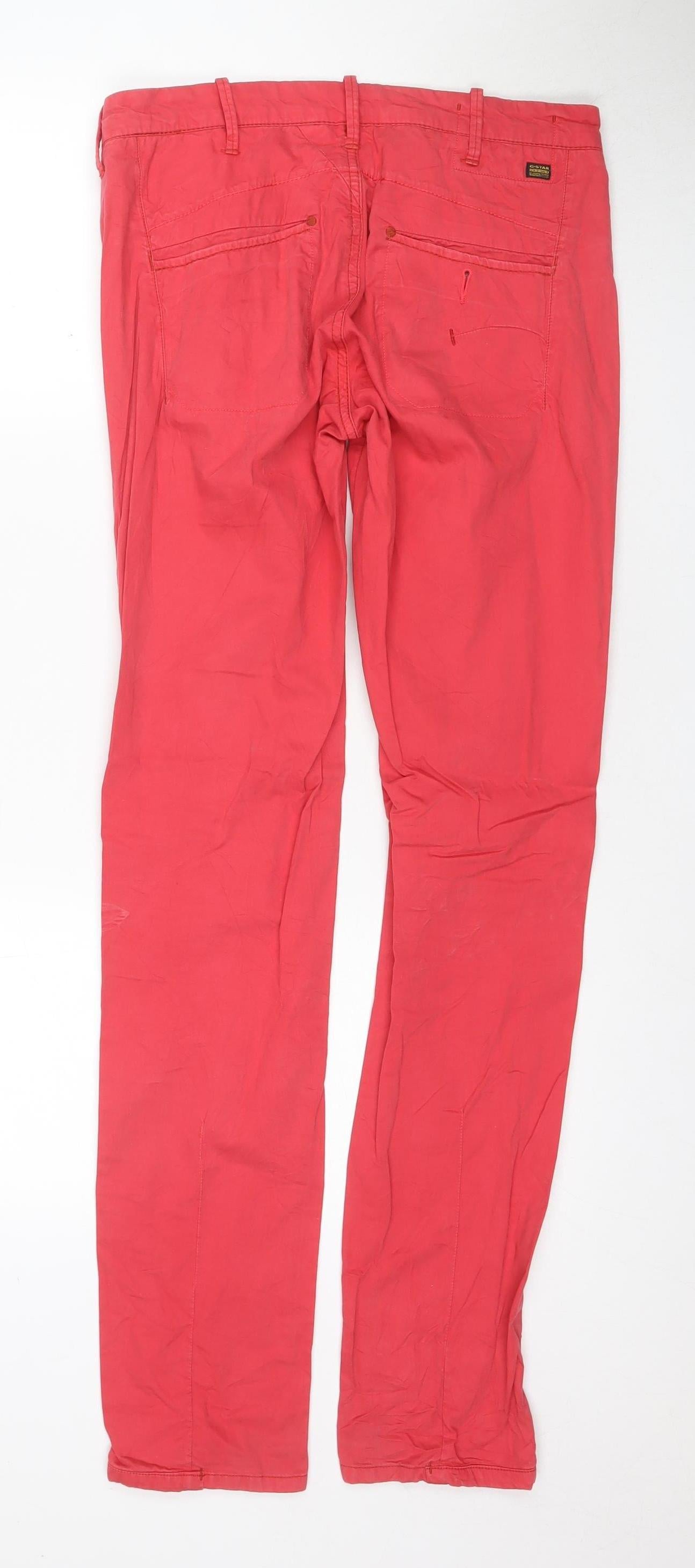 G-Star Women's Red Slim Tapered Jeans Size 27