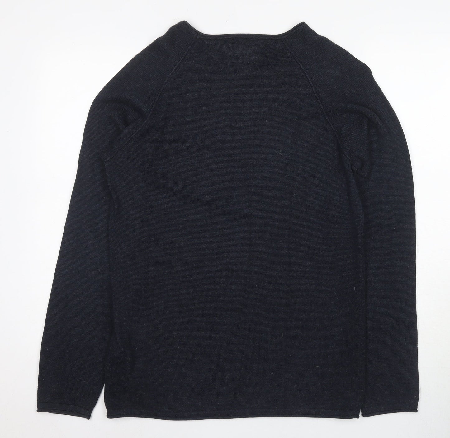 Jack & Jones Men's Black S Cotton Pullover Jumper