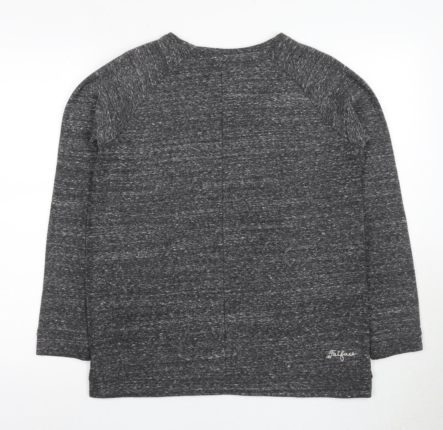 FatFace Women Grey Sweater, Size 10, Cotton Blend