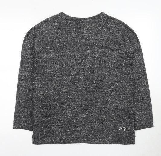 FatFace Women Grey Sweater, Size 10, Cotton Blend