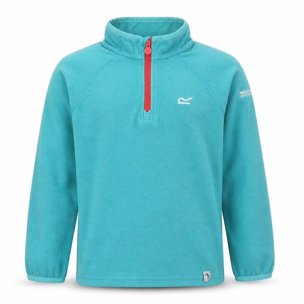Regatta Girls Blue 1/2 Zip Hoodie 9-10 Years Lightweight