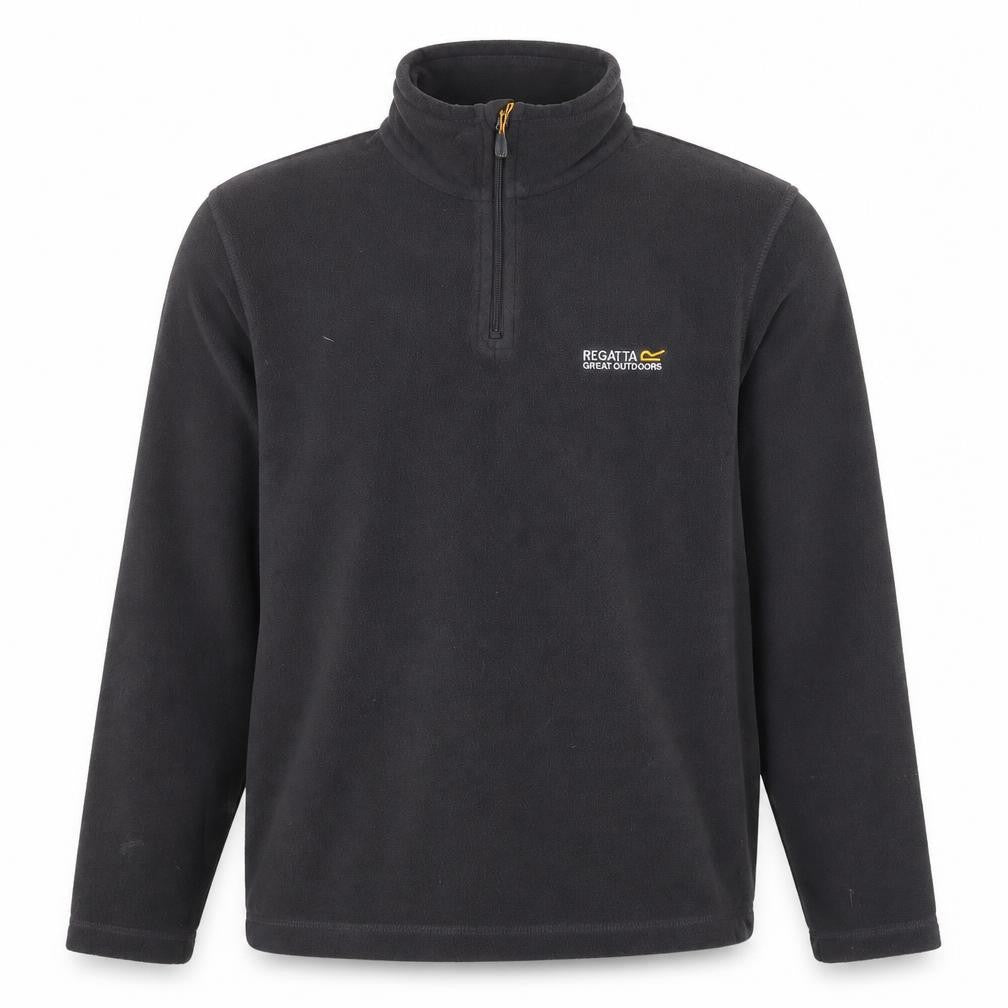 Mens UK S Regular Regatta Black 1/4 Zip Sweatshirt