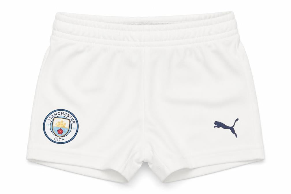 Puma White Unisex Baby Shorts 6-9 Months Sports Activewear