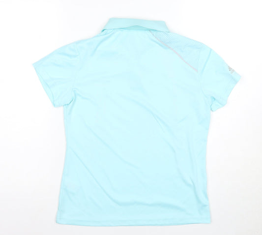 Adidas Boys Blue Polo Shirt XL, Solid Casual Wear