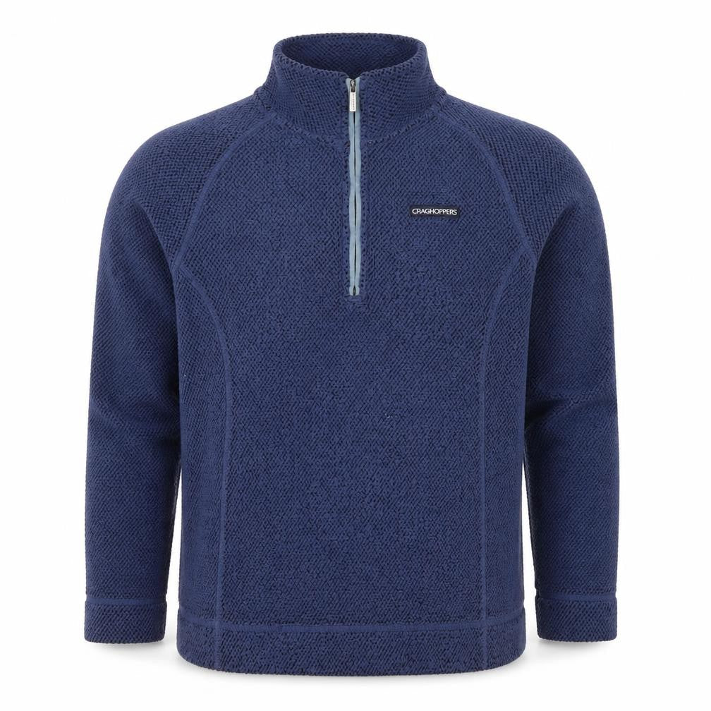Mens UK M Regular Craghoppers Blue 1/2 Zip Hoodie
