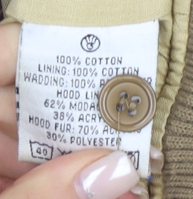 Fat Face Women Brown Hooded Waistcoat Size 12