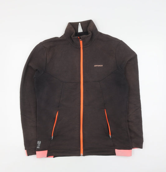 Artengo Men's Black Track Jacket, Size M, Full Zip