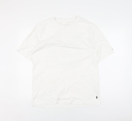 Reserved Mens White Graphic Relaxed Fit T-Shirt M