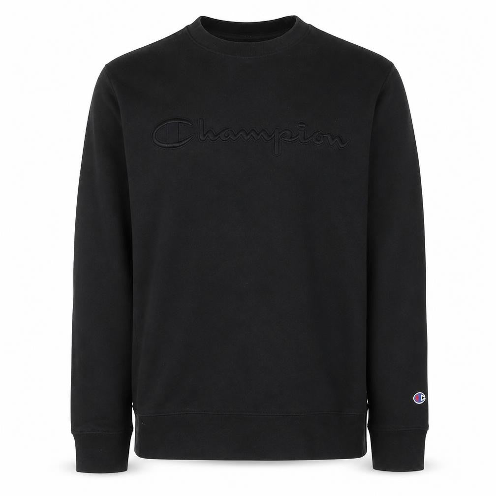 Mens UK S Regular Champion Black Pullover Sweatshirt