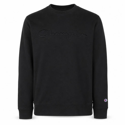 Mens UK S Regular Champion Black Pullover Sweatshirt