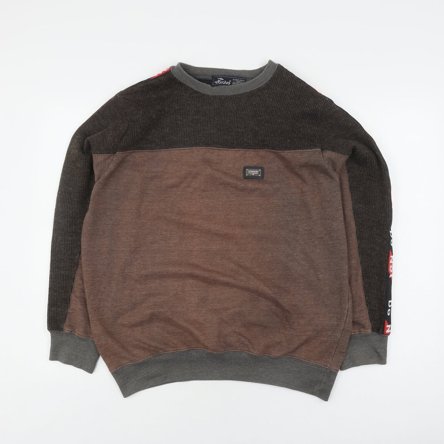 Bravo Men's Brown L Pullover Jumper