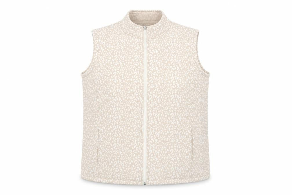 Front view of Honor Millburn Beige Women's Waistcoat, size 10, Casual