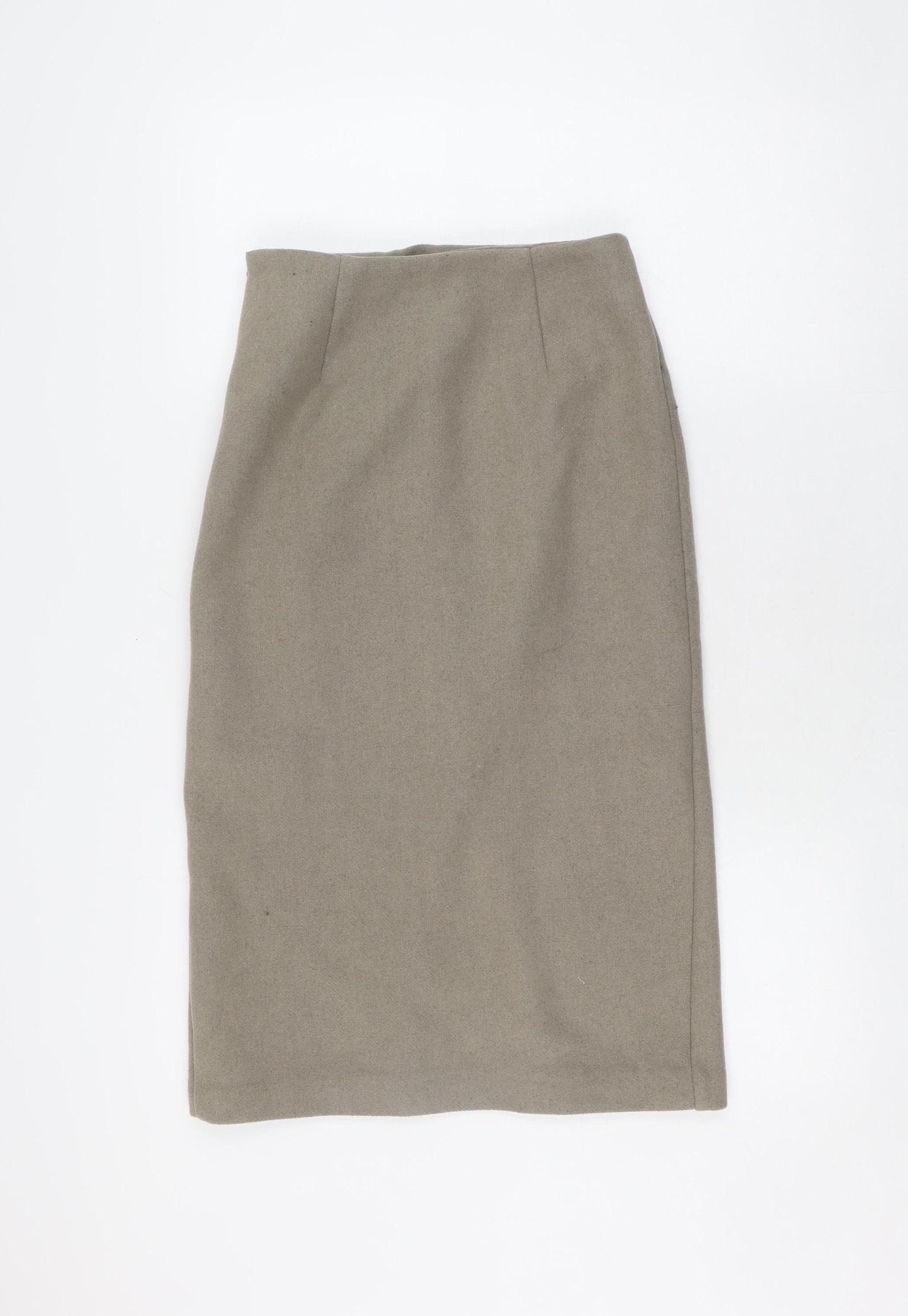 AGIT Women's Beige Wool Pencil Skirt XS