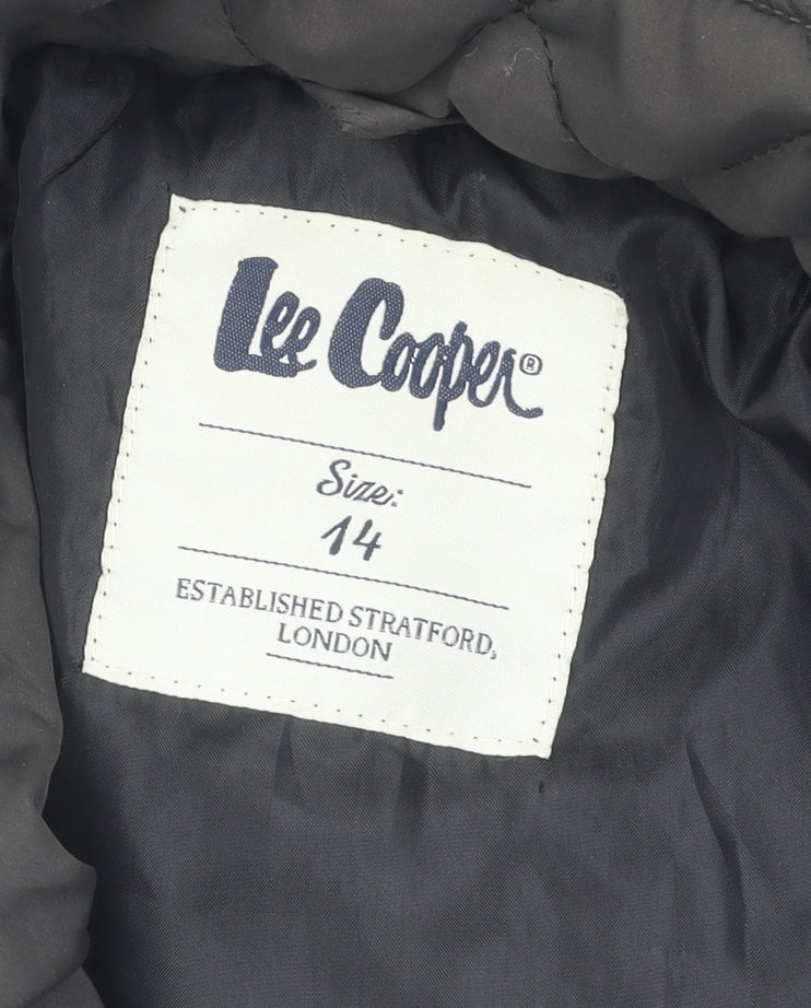 Lee Cooper Women's Black Quilted Jacket Size 14