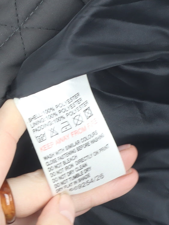 Lee Cooper Women's Black Quilted Jacket Size 14