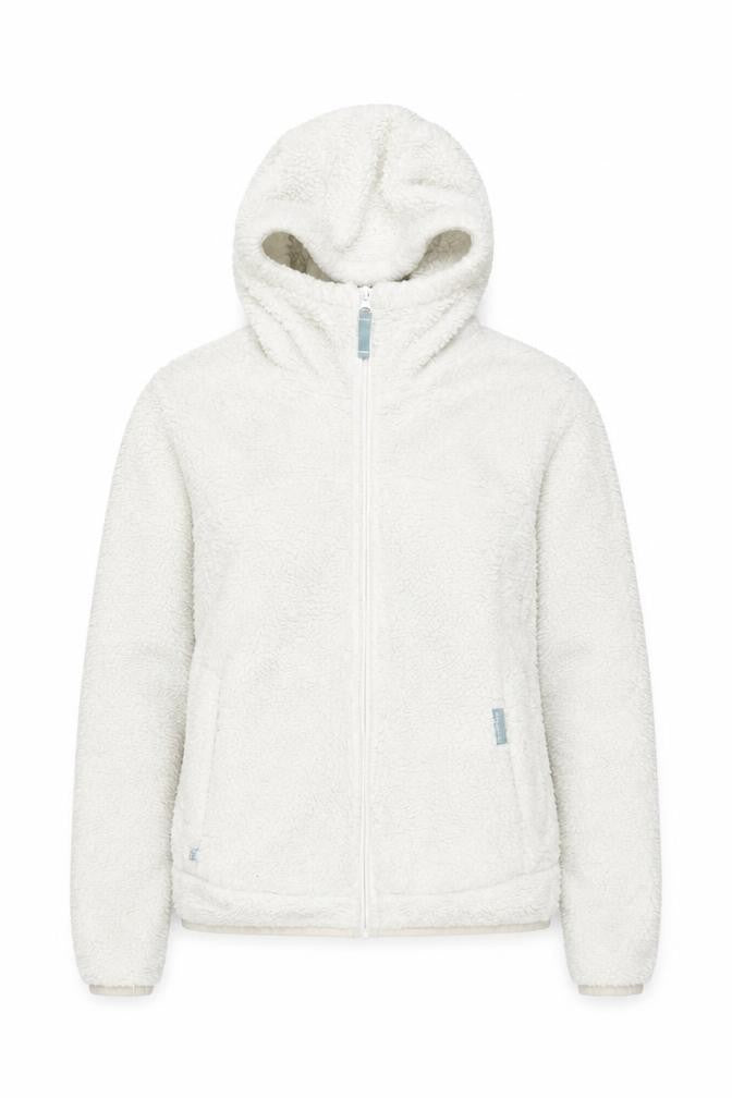 Decathlon Women's White Hooded Fleece Jacket Size 2