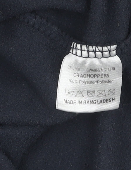 Craghoppers Unisex Black Fleece Pullover Sweatshirt Size 14