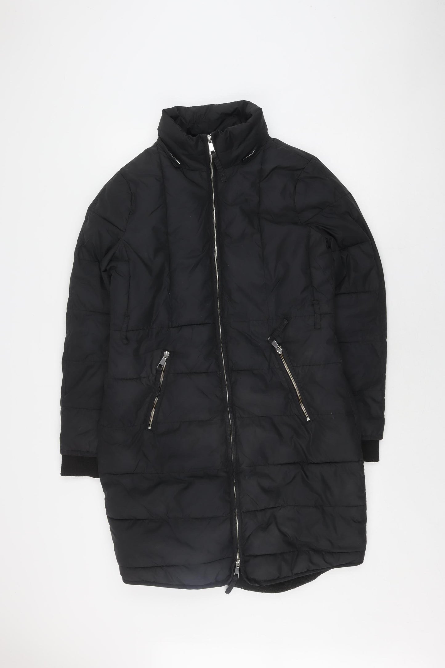 Whistles Women's Black Puffer Jacket S Casual Classic