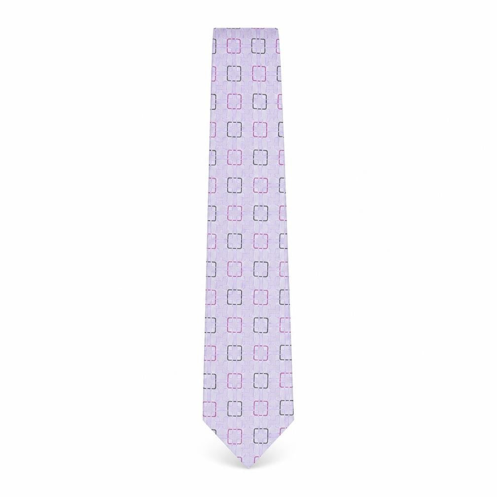 Jeff Banks Men's Purple Geometric Silk Tie