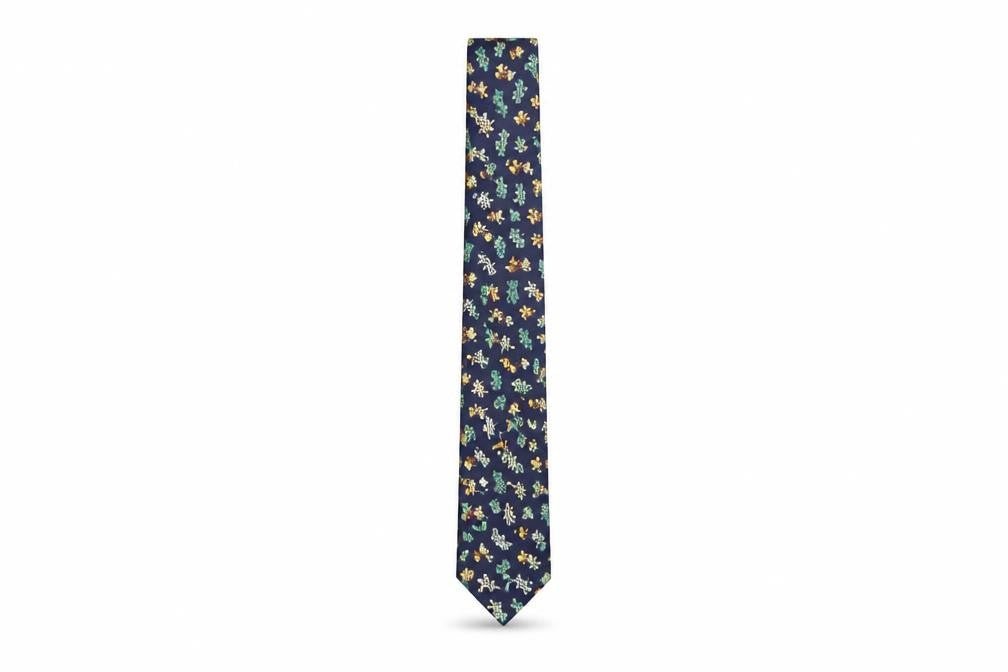 Austin Reed Men's Blue Silk Bear Tie