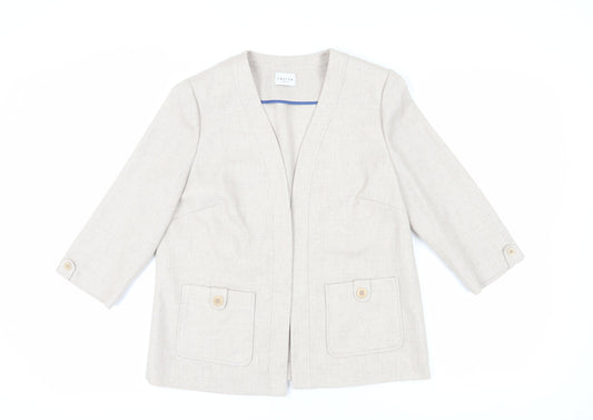 Eastex Women's Beige Suit Jacket Size 12 for Spring