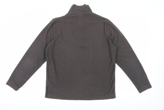 Gelert Men's Black 1/2 Zip Fleece Sweatshirt, Size S