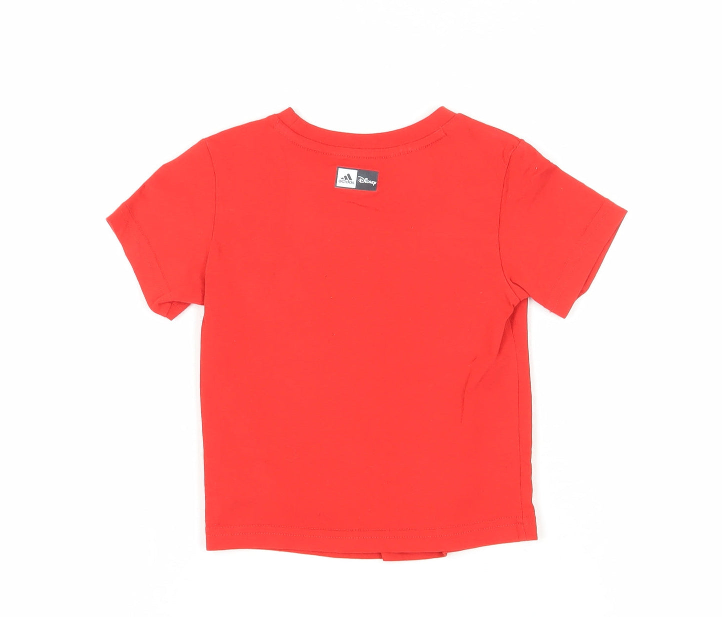 Adidas Unisex Baby Red Graphic T-Shirt 18-24M
