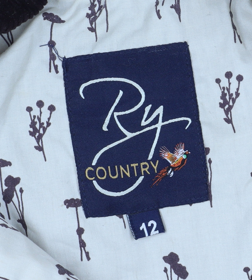 Ry Country Women's Brown Waxed Cotton Jacket Size 12