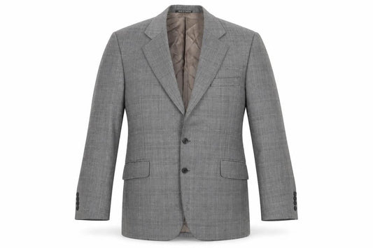Mens 40 Chest Regular Austin Reed Grey Two-Button Blazer
