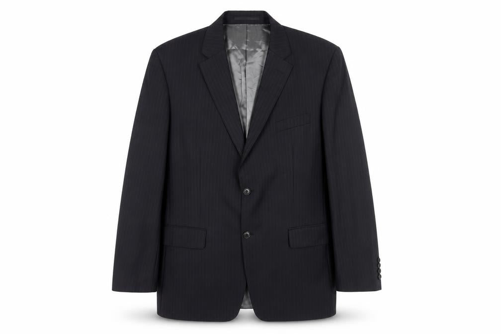 Mens 44 Chest Regular Austin Reed Black Two-Button Blazer