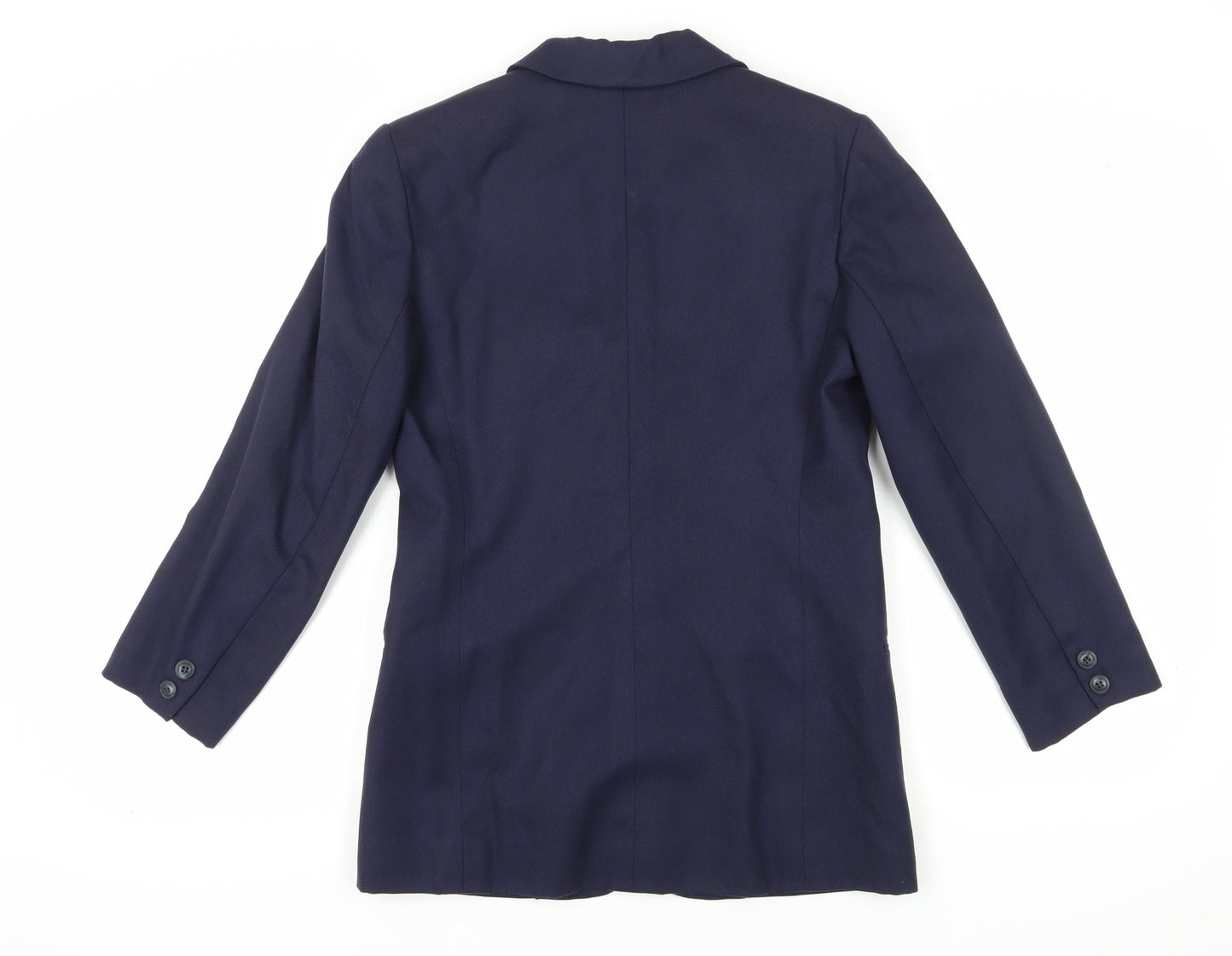 Laura Ashley Women's Blue Wool Suit Jacket Size 10 Vintage