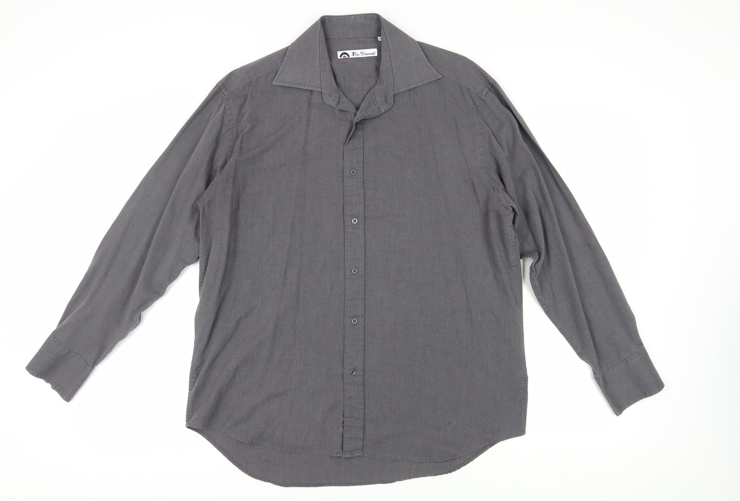 Ben Sherman Men's Grey 16.5 Regular Button-Up Shirt
