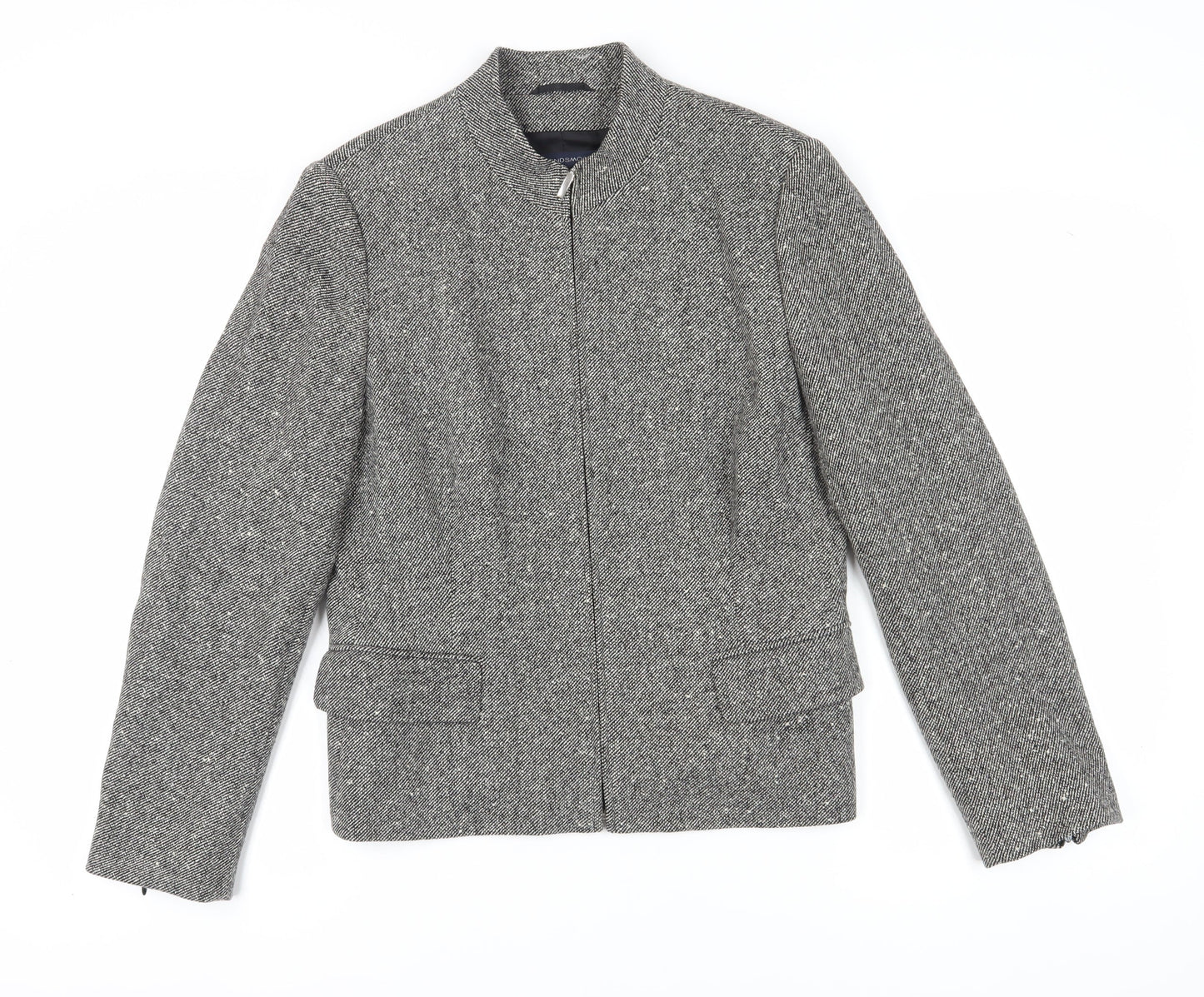 Windsmoor Women's Grey Tweed Classic Jacket Size 14