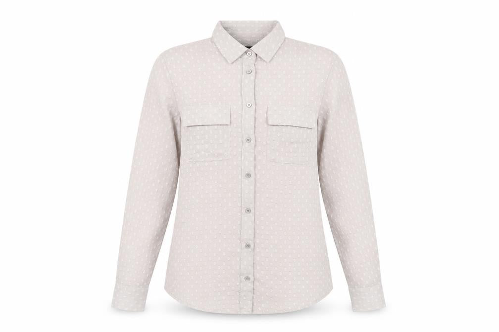 Womens UK Size XS Banana Republic Beige  Button-Up