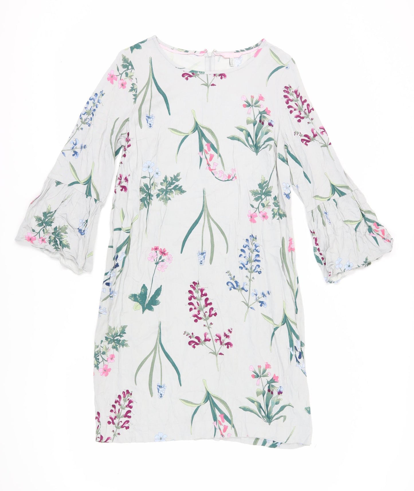 Joules Women's Floral Shift Dress, Size 12, Multicoloured