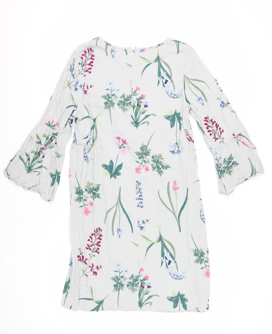 Joules Women's Floral Shift Dress, Size 12, Multicoloured