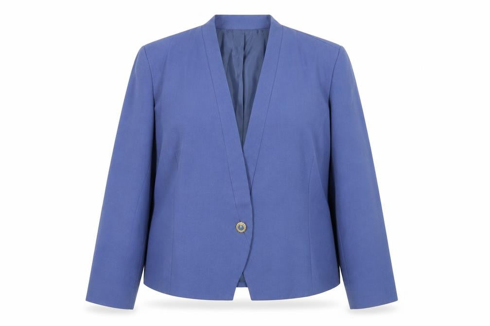 Eastex Women's Blue Suit Jacket Size 18, Classic & Lined
