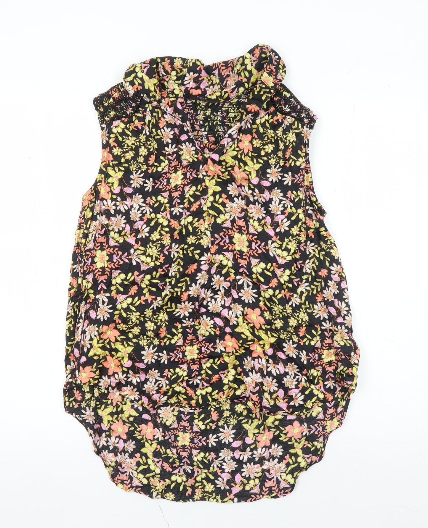 Next Women's Multicoloured Floral Tunic Blouse Size 12