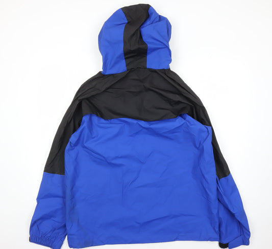 Stearns Men's Blue Waterproof Hooded Rain Jacket L