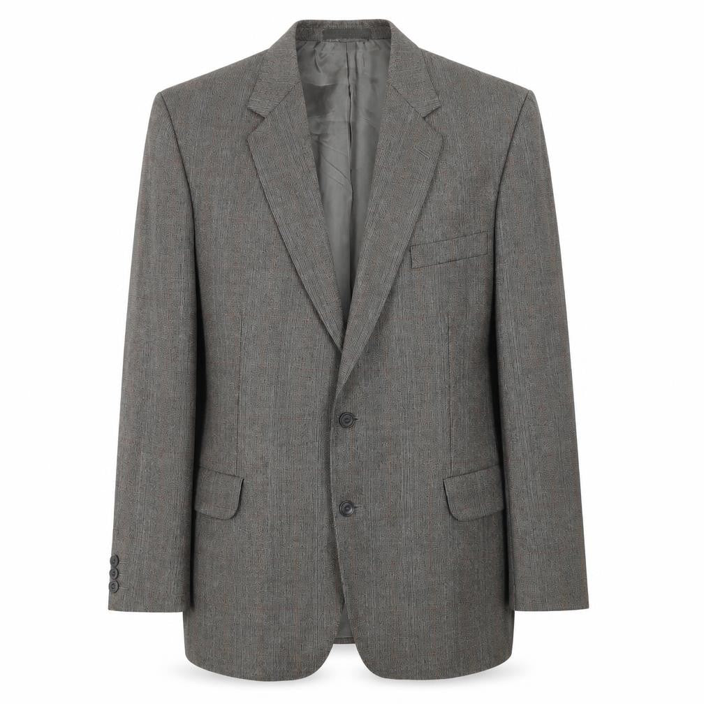 Mens 42 Chest Regular Dunn & Co Grey Two-Button Blazer