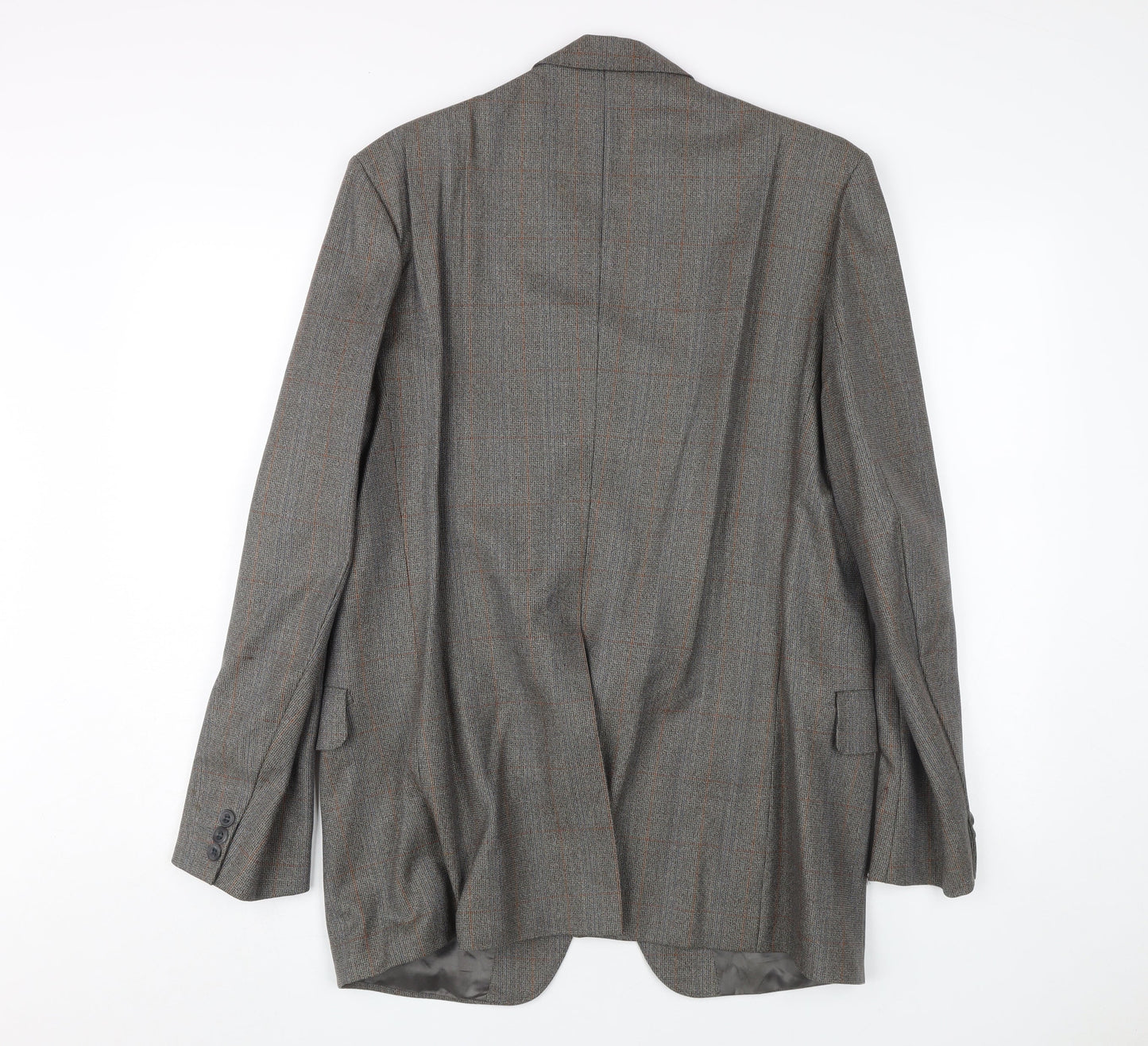 Dunn & Co Men's Grey Check Blazer 42 Wool