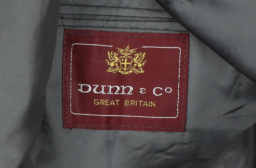 Dunn & Co Men's Grey Check Blazer 42 Wool