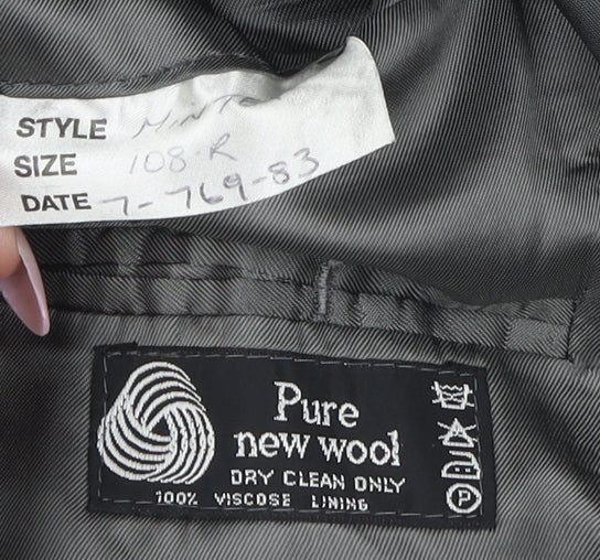 Dunn & Co Men's Grey Check Blazer 42 Wool