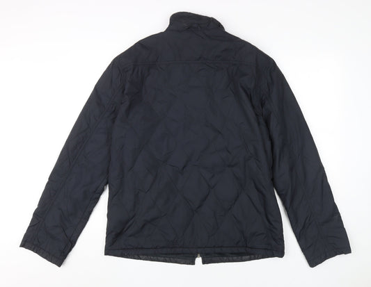 Ted Baker Men's Black Quilted Jacket L - Classic Style