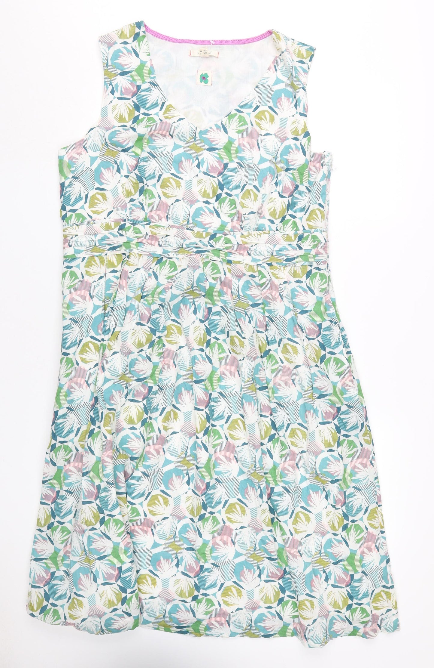 White Stuff Women’s Multicoloured Floral Sleeveless Dress