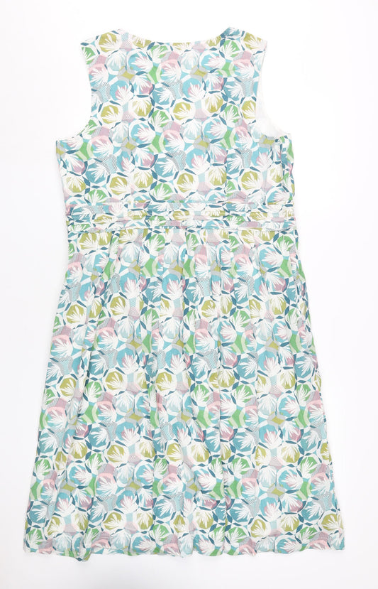 White Stuff Women’s Multicoloured Floral Sleeveless Dress
