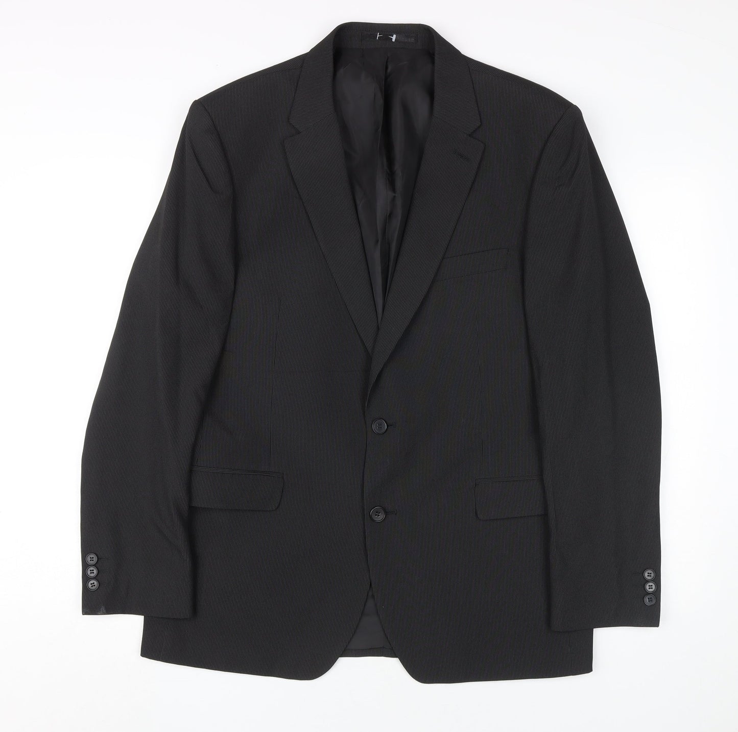 Thomas Nash Men's Black Regular Fit Blazer 42R